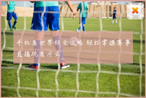 手机看世界杯全攻略 轻松掌握赛事直播观看方式
